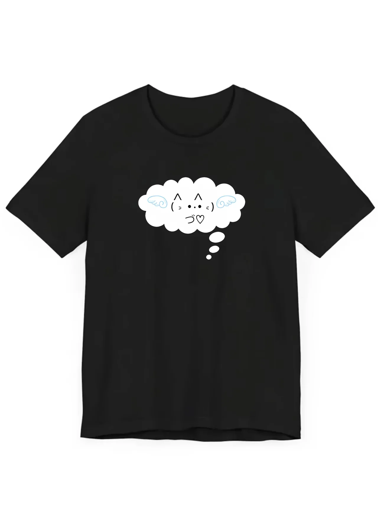 Women's Cute Kaomoji Printed T-Shirt Summer Loose Short Sleeve Tops Fashion Cartoon Graphic Tees Casual O-Neck Clothing
