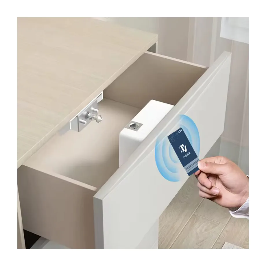 

Furniture Office Desk Door Cabinet Electronic Card TTLock APP Hidden Rfid Invisible Wardrobe Smart Safety Lock for Drawers