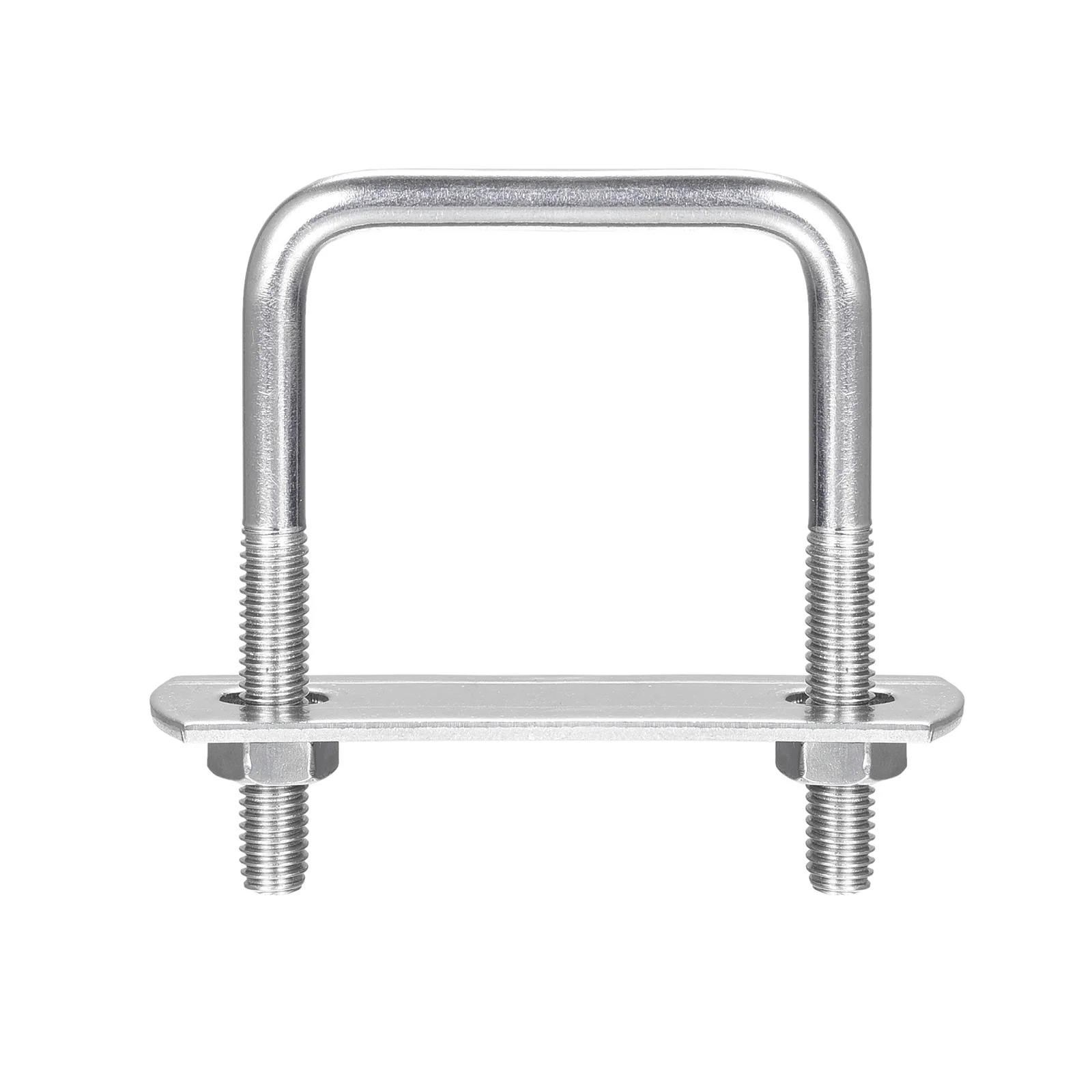 1/2/3/5/6 Sets 304 Stainless Steel Square U-Bolts M6/M8/M10 U Clamp Bolt with Nuts and Plates, for Boat Trailer