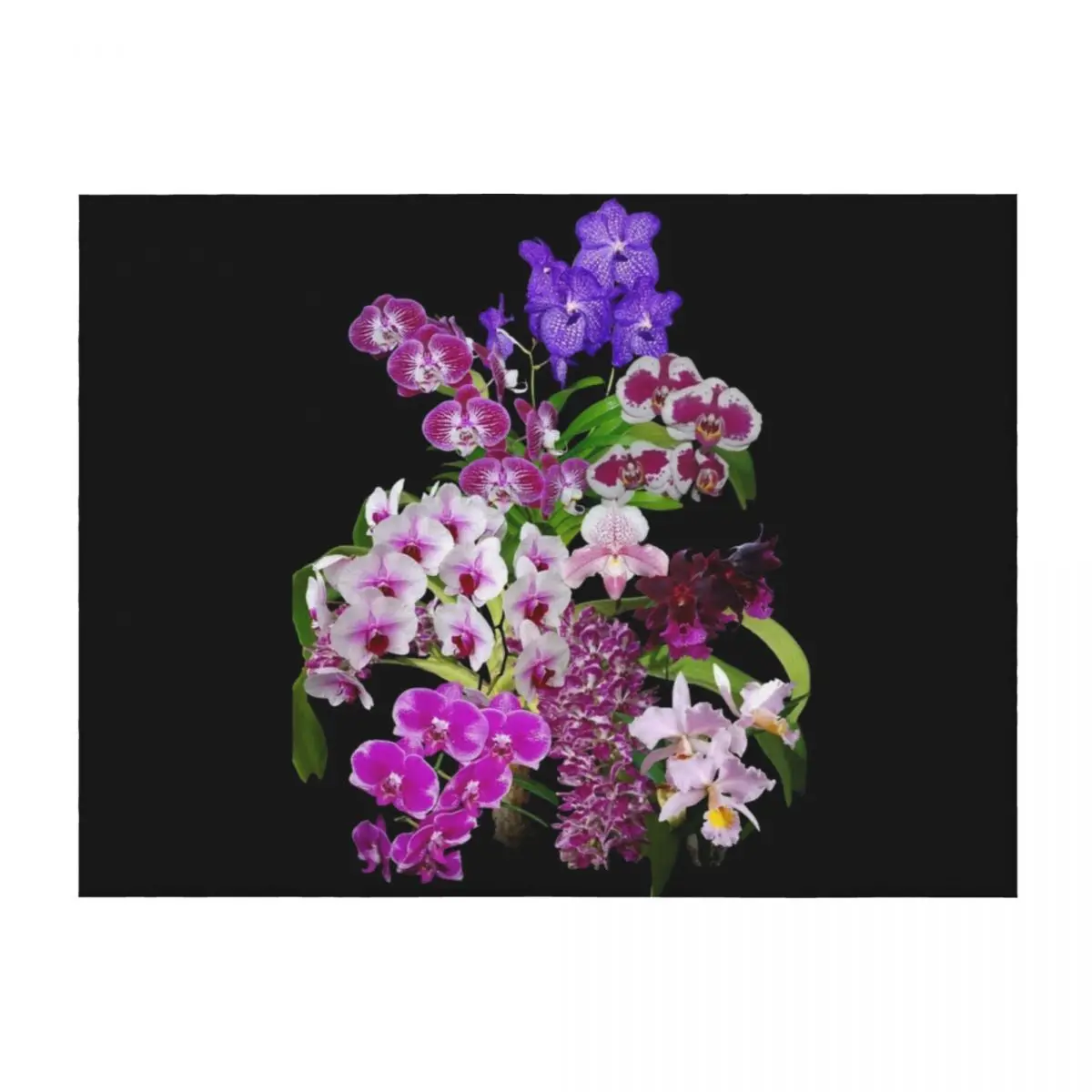 

Orchids - Cool and Restful Colors! Throw Blanket warm for winter Warm Thin Extra Large Throw Blankets