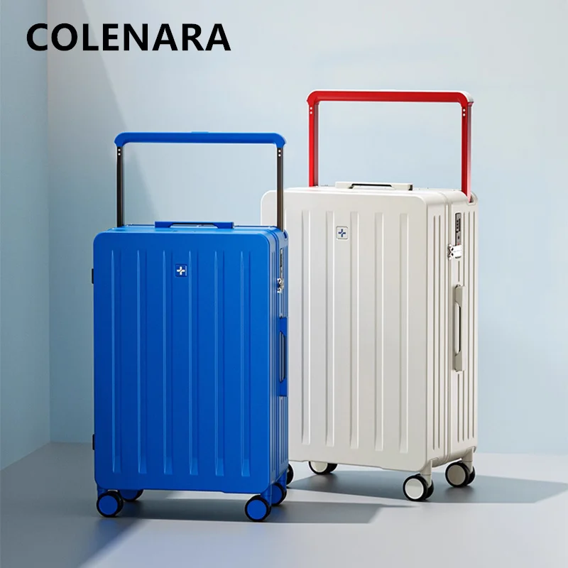 

Дорожная сумка для багажа COLENARA, большая вместительная сумка на колесиках, ПК, 20 дюймов, посадочная коробка, зарядка через USB, 24 дюйма, 26 дюймов, 28 дюймов, чемодан для девочек