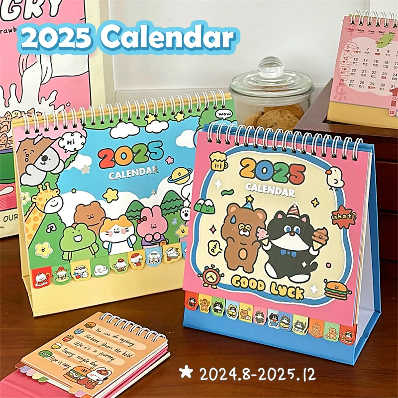 

Cute Cartoon Cats Dogs Animals Desktop Paper Calendar Scheduler Table Planner Desktop Calendar Creative Desktop Decoration Gifts