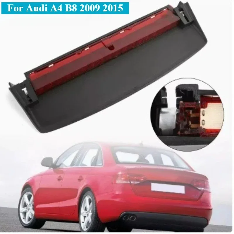 

For Audi A4 B8 2009 2015 LED High Mount Stop Light Third Brake Lamp Anti Collision Rear Light Direct Fit Replacement Tail Lamp