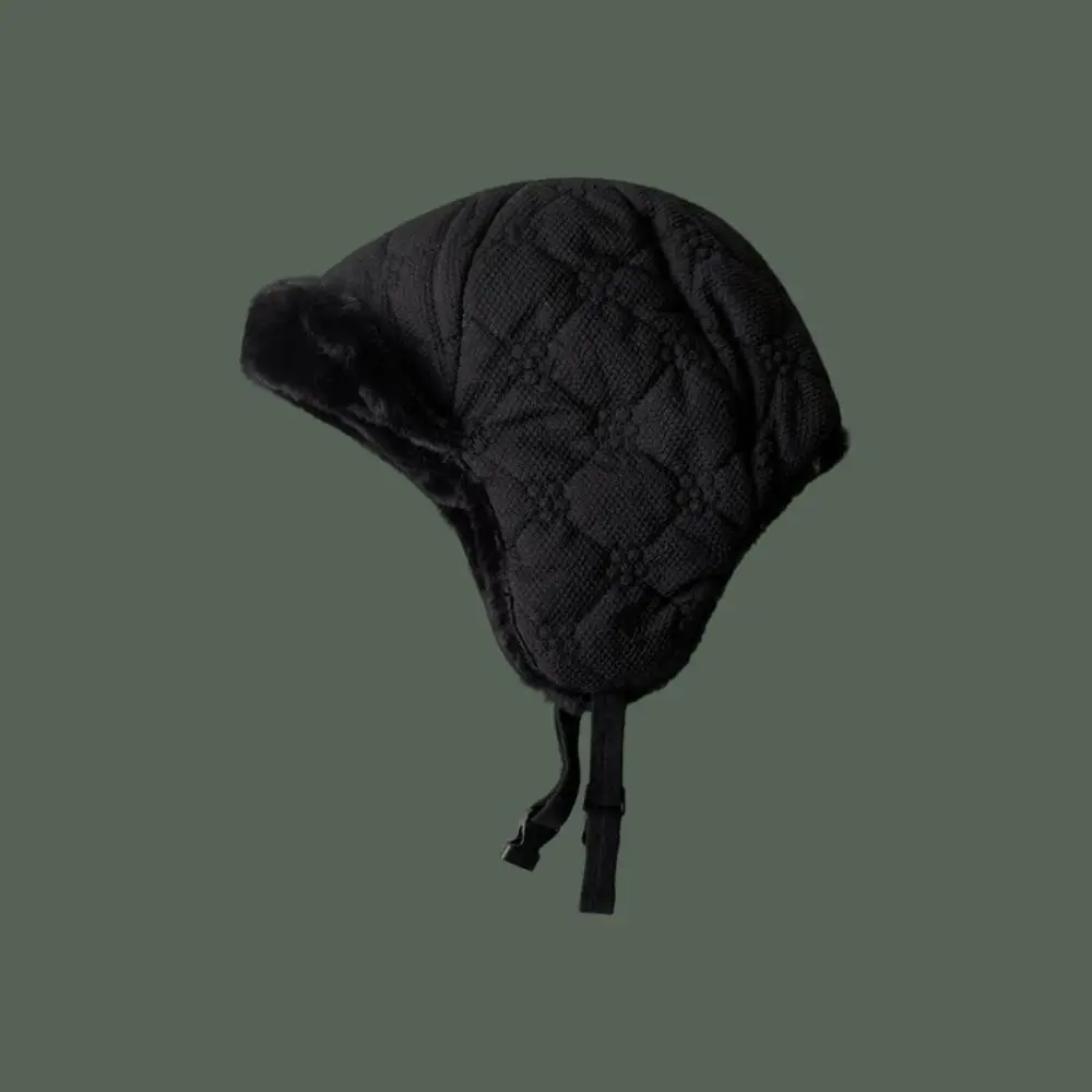 Thickened Bomber Hat Fashion Ear Protection Cold Proof Pilot Hat Plush Windproof Flying Hats Women