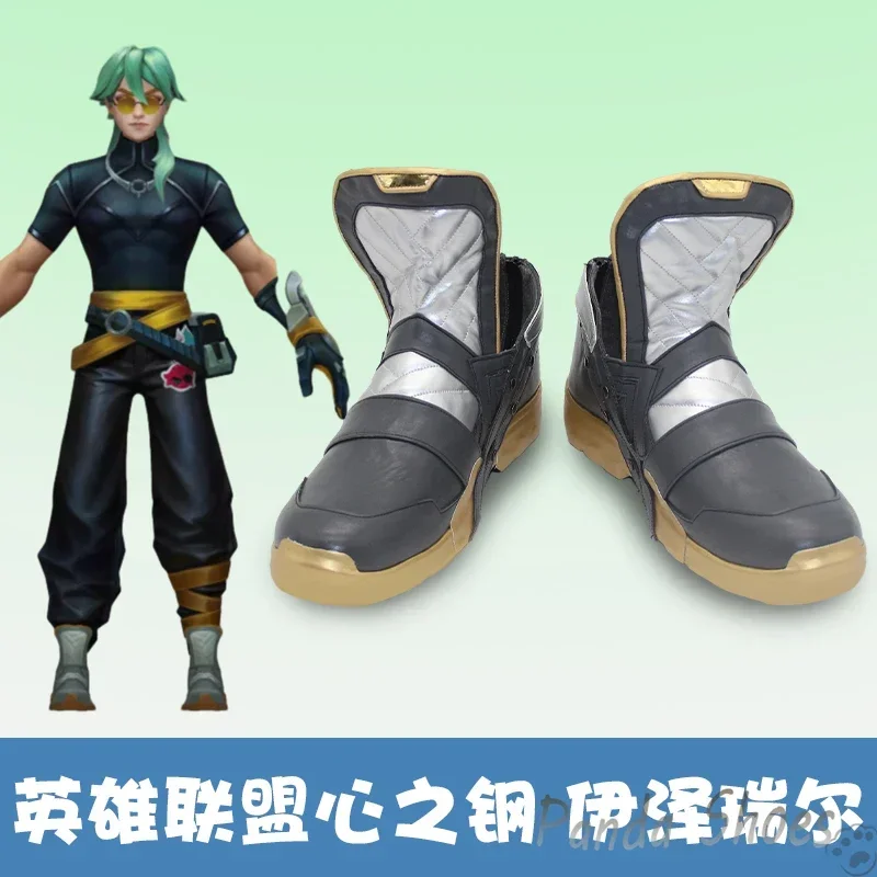 

LOL Ezreal Cosplay Shoes Anime Game League of Legends Cos Purple Cosplay Costume Prop Shoes for Halloween