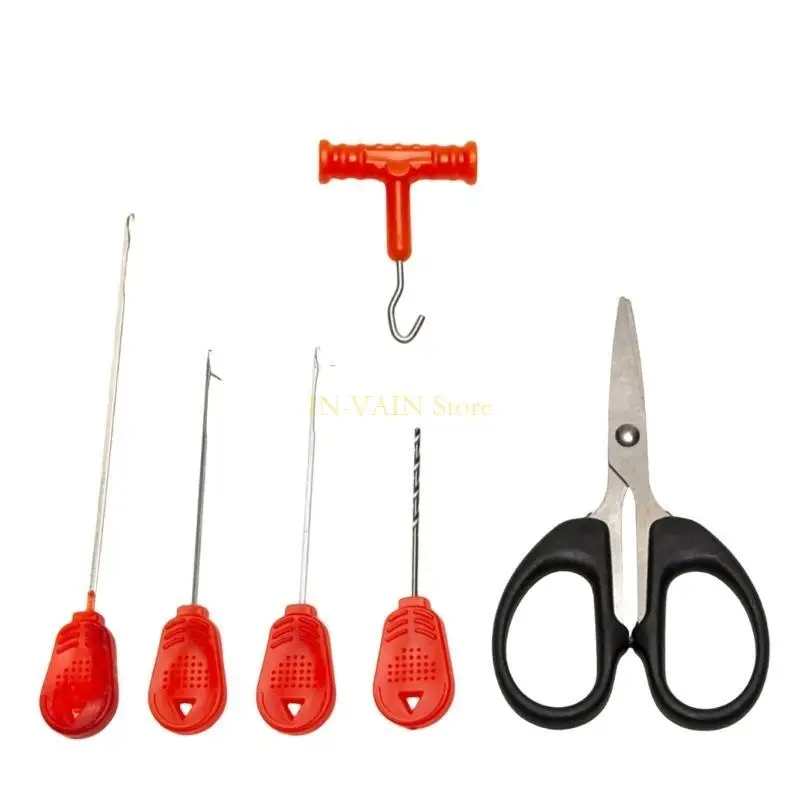 M5TC 6 قطعة الطعوم إبرة سمك الشبوط الصيد الطعوم هوك إبرة دودة عراف ملحقات صيد سمك