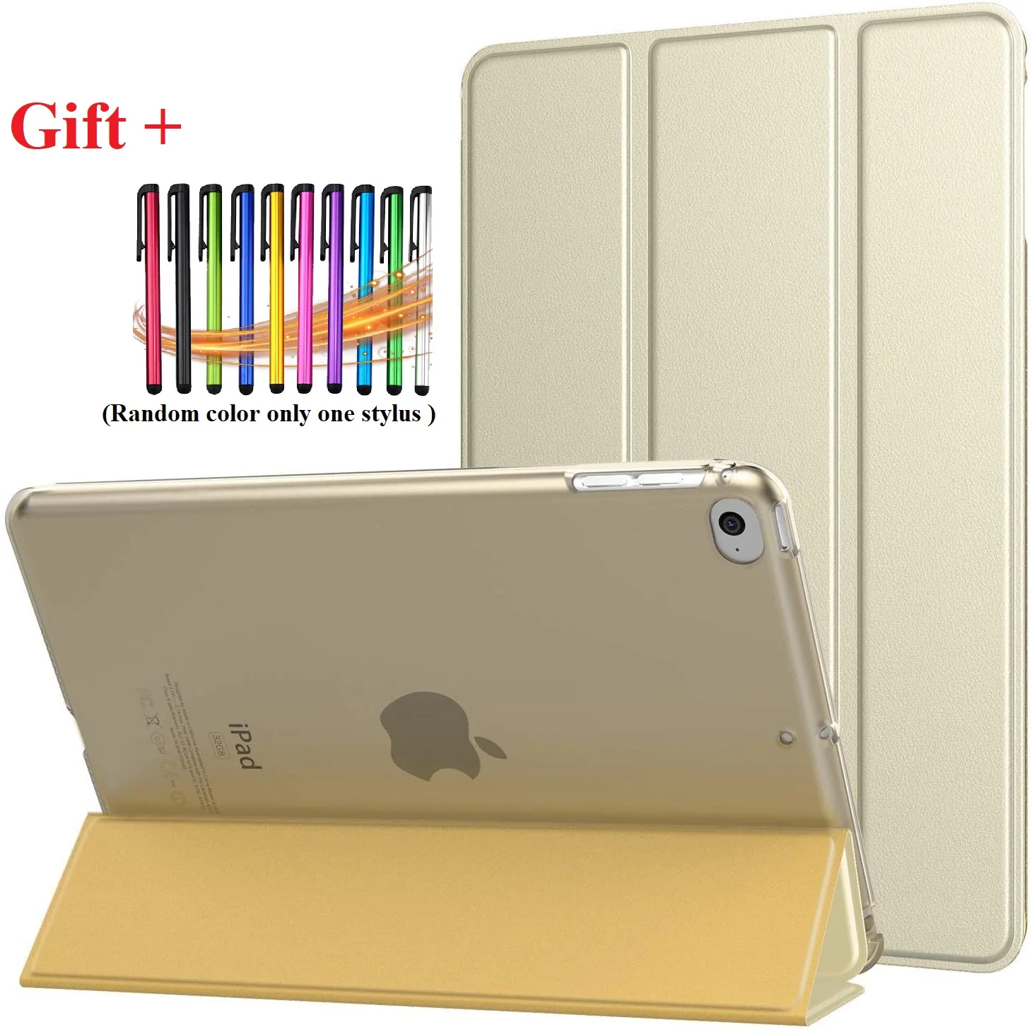 

Case for iPad Air 2 Air1 9.7 Stand Shell iPad 6 iPad 5 PU Leather Smart Sleep Tri-fold Bracket Cover for A1566 A1893 A1954 A1822