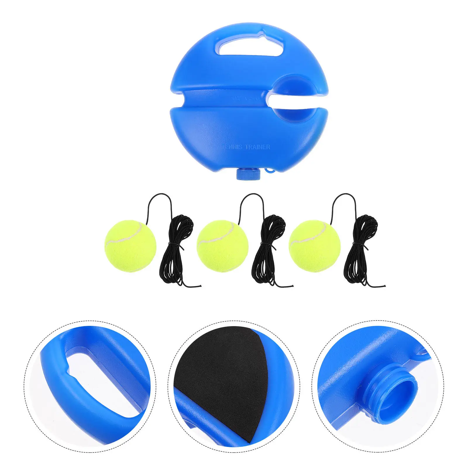 

1Set Tennis Beginner Rebound Ball Trainer String Base Solo Practice Equipment Portable Training Tennis Beginner Supply