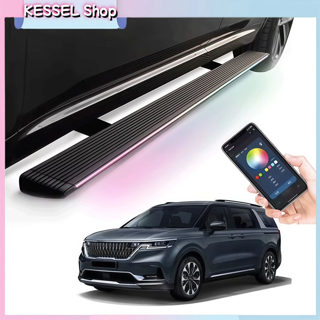 

Deployable Power Side Step with LED Light Electric Running Boards fits for KIA Carnival KA4 2021-2025 Retractable Truck Steps