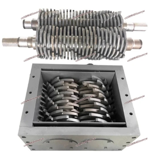 

Small Shredder Single and Double Shaft Large Crusher, Household Plastic Metal Garbage Shredder Chassis Blade