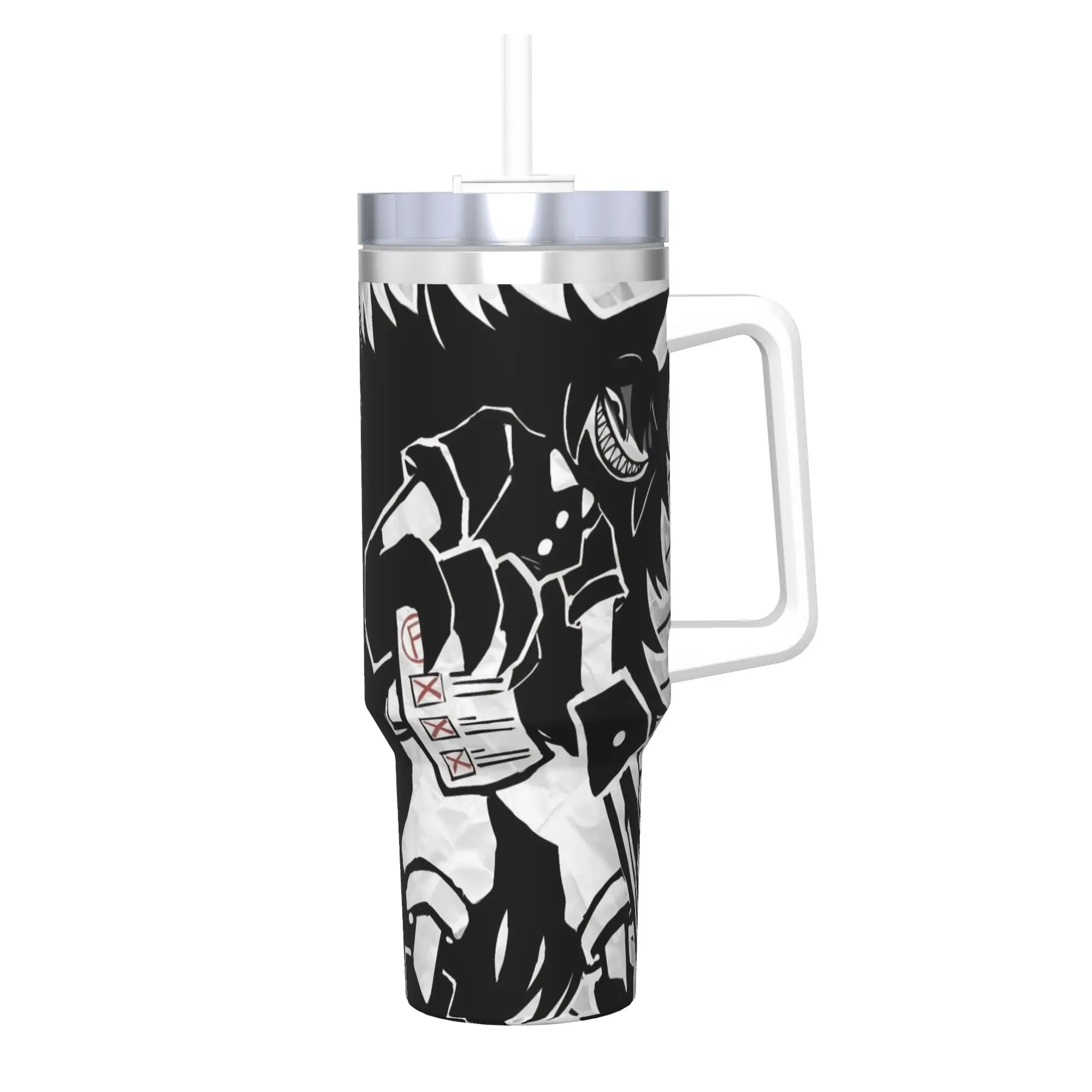 FPE Fundamental Paper Education 40oz Tumbler Stainless Steel Double Wall Vacuum Insulated  Mug Cups With Straw