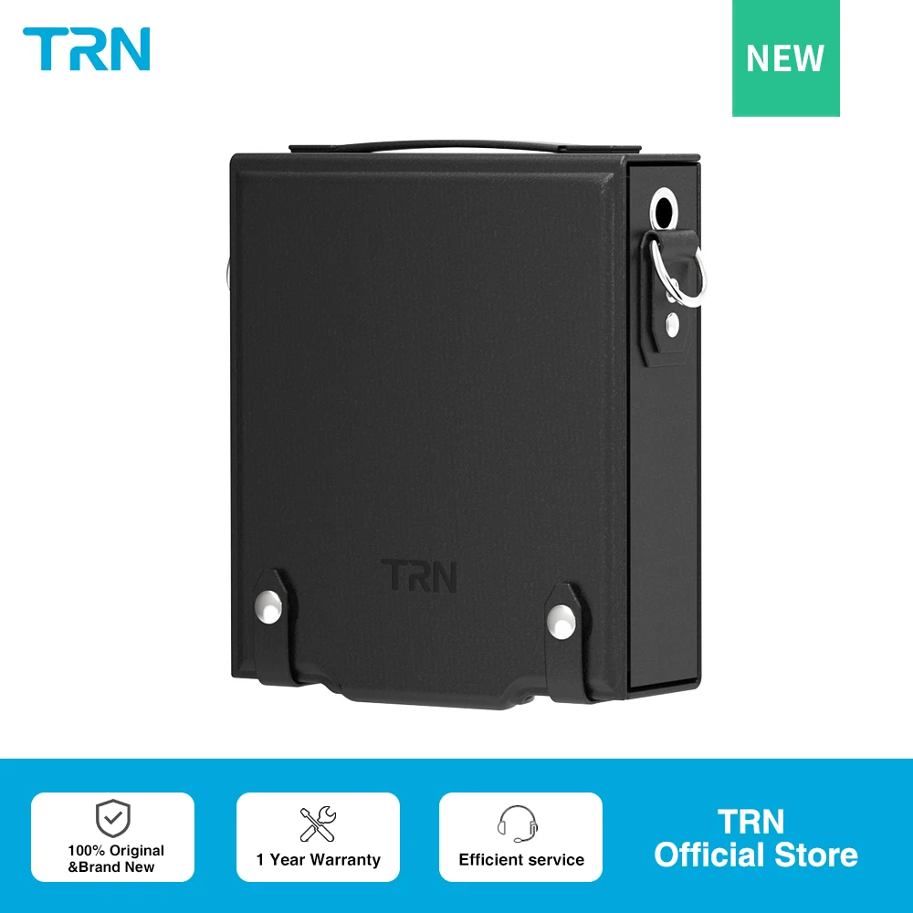 

TRN T-BOX Travel Electronic Earphones Digital Storgage Bag Multi-Function Data Cable Genuine leather storage bag