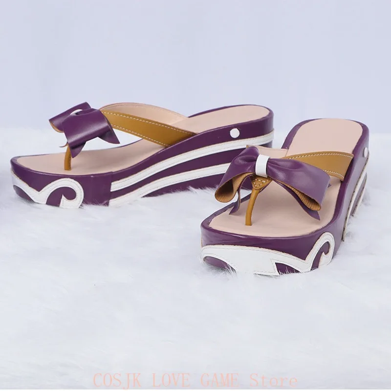 

Обувь для косплея Сангономия Кокоми в аниме-стиле, реквизит для Хэллоуина и вечеринок, для Genshin Impact, женские туфли с открытым носком