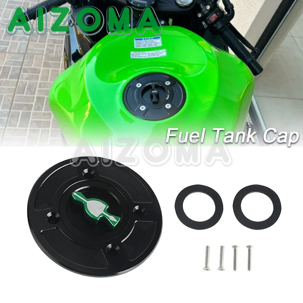 Z 900 Motorcycle CNC Aluminum Fuel Tank Cap Cover For KAWASAKI Ninja ZX-6R 650 400 Z900 Versys 1000 KLZ1000DKF Oil Tank Cover