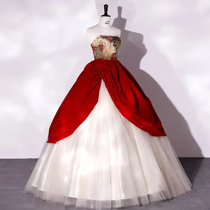 2023 nowe różane rycerz Quinceanera suknie eleganckie bez ramiączek suknia luksusowe Party Dress prawdziwe zdjęcie wieczorowa suknia na studniówkę Plus rozmiar