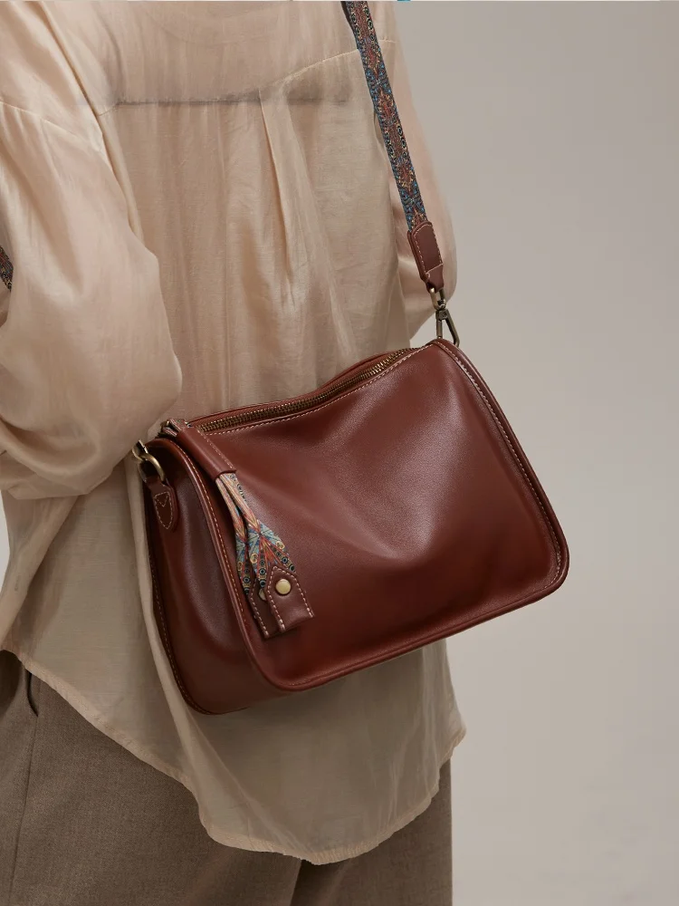 

Genuine Leather Tote Bag Women's Crossbody Bag Large Capaci 2025 New Midlife Mom Bag Versatile Single oulder Bag Women