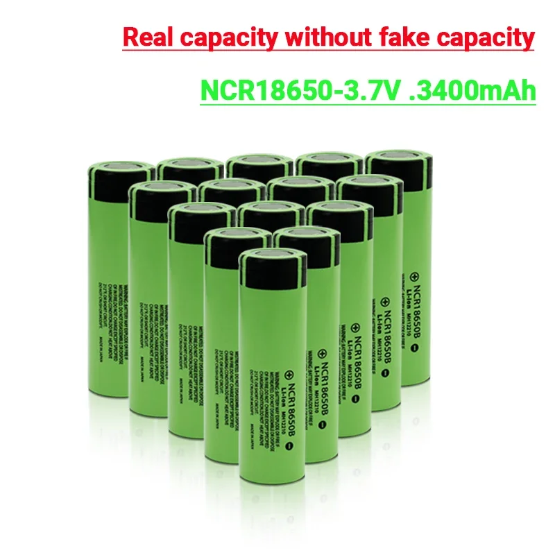 2024New Original NCR18650B 3.7V 3400mah 18650 Lithium Rechargeable Battery For Flashlight Toy Car Camera batteries Charge Batte