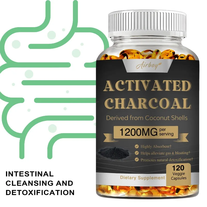 Activated Charcoal Supplement - Detoxification, Accelerated Metabolism, Nutrient Digestion & Intestinal Health
