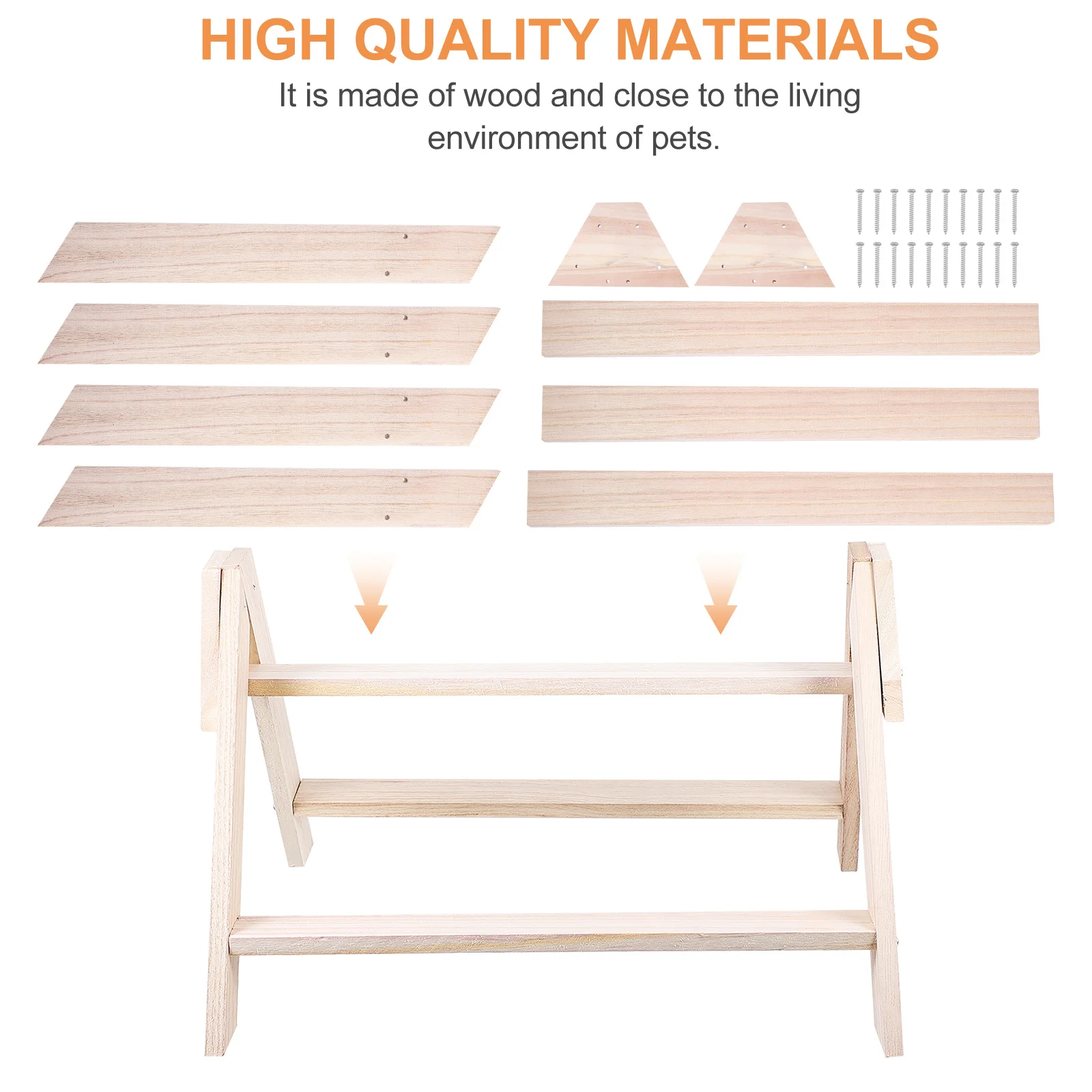 

Chicken Standing Rack Wood Rooster Hen Parrot Perch Indoor Bird Stand Poultry Perch Ladder Pet Wood Stand Chick Standing Rack