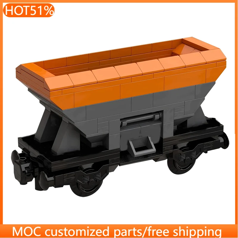 174 PCS transport Small Hopper Car MOC Customize Modular Building Block Creative Design Design Popular DIY Boy Toy Birthday Gift