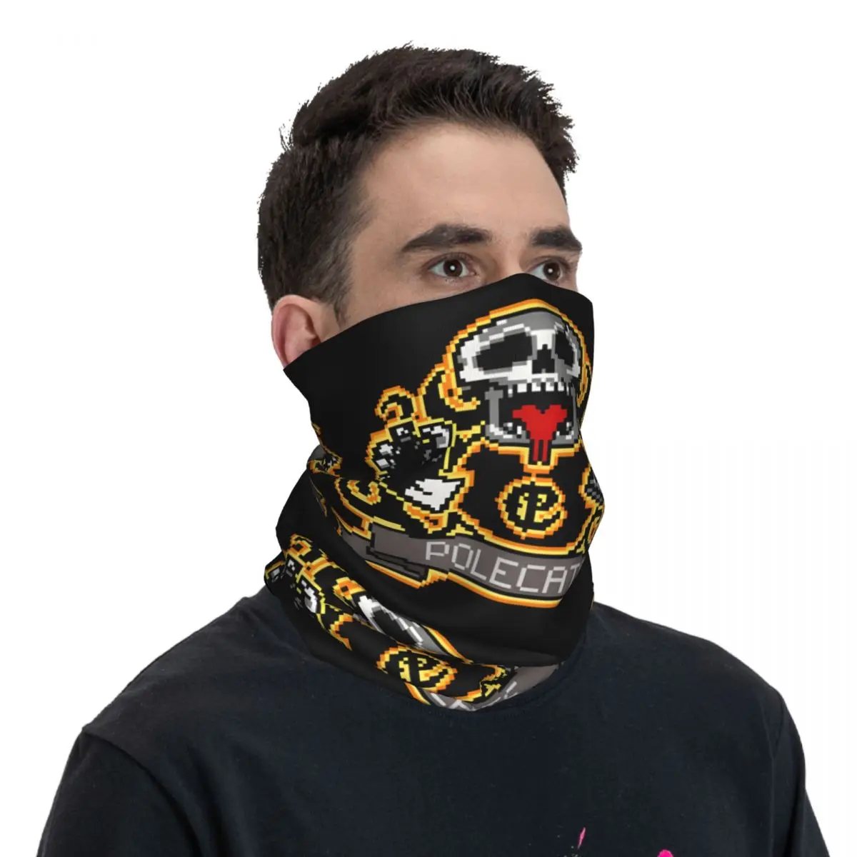 Splendid Motocross Bandana Neck Claunisex, Full Throttle Face planchers f, Multi-Usage Balaclava, Imaging, Adult Winter