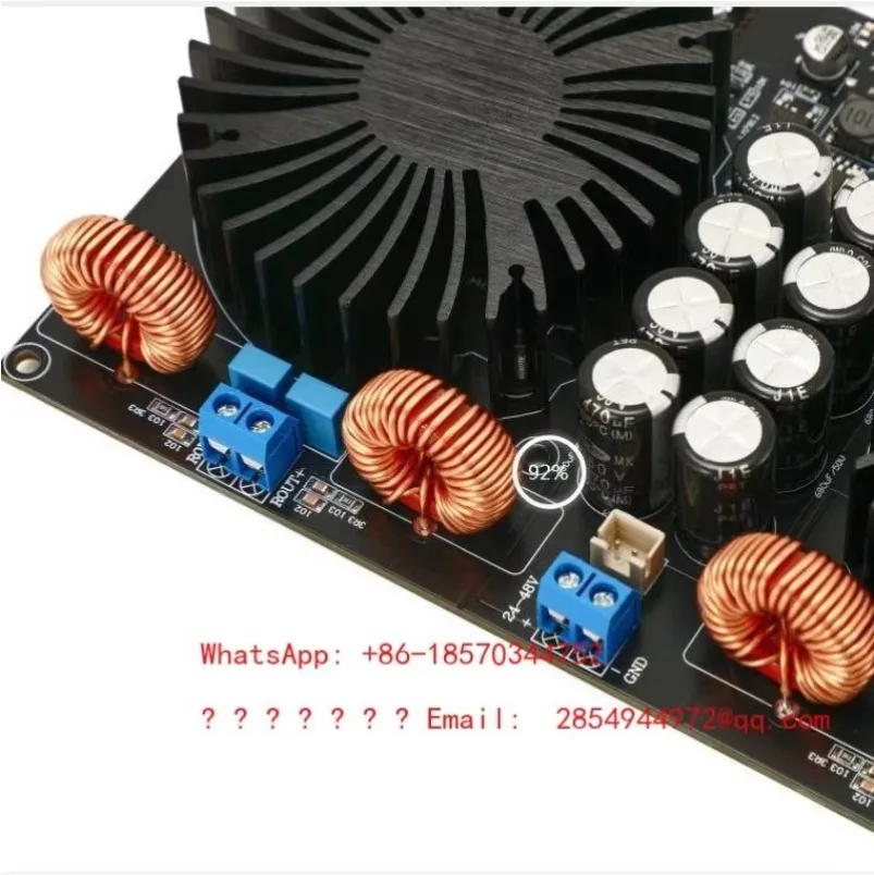 2027YY YJ-TPA3255 Dual Core High-power 2.0 Channel D-class Amplifier Board, Home Audio Amplifier, Matched with Heat Sink