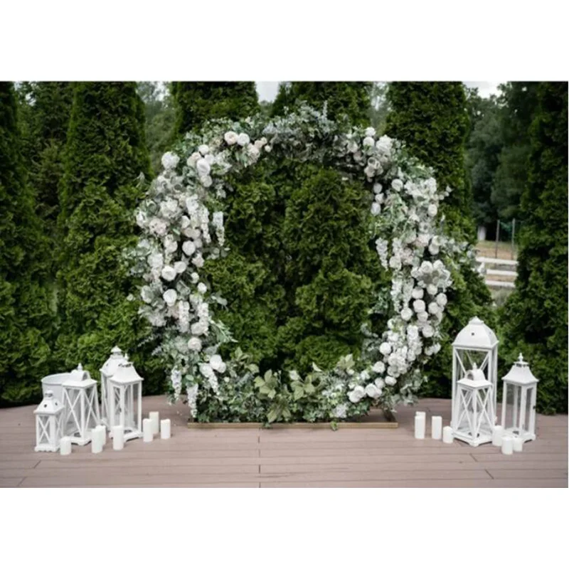 Flower Wall House Wedding Photography Backdrops Indoor Palace Background Ceremony Portrait Photo Studio Props FL-02