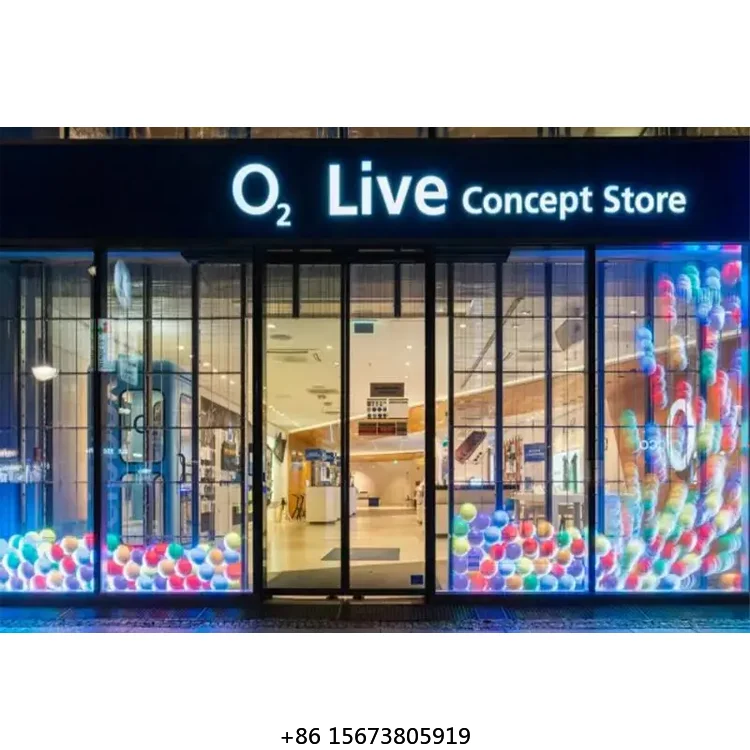 

P3.91 Glass Wall LED Screen Transparent Screen LED Display Clear Full Color HD Video Wall Transparent Screen LED Display