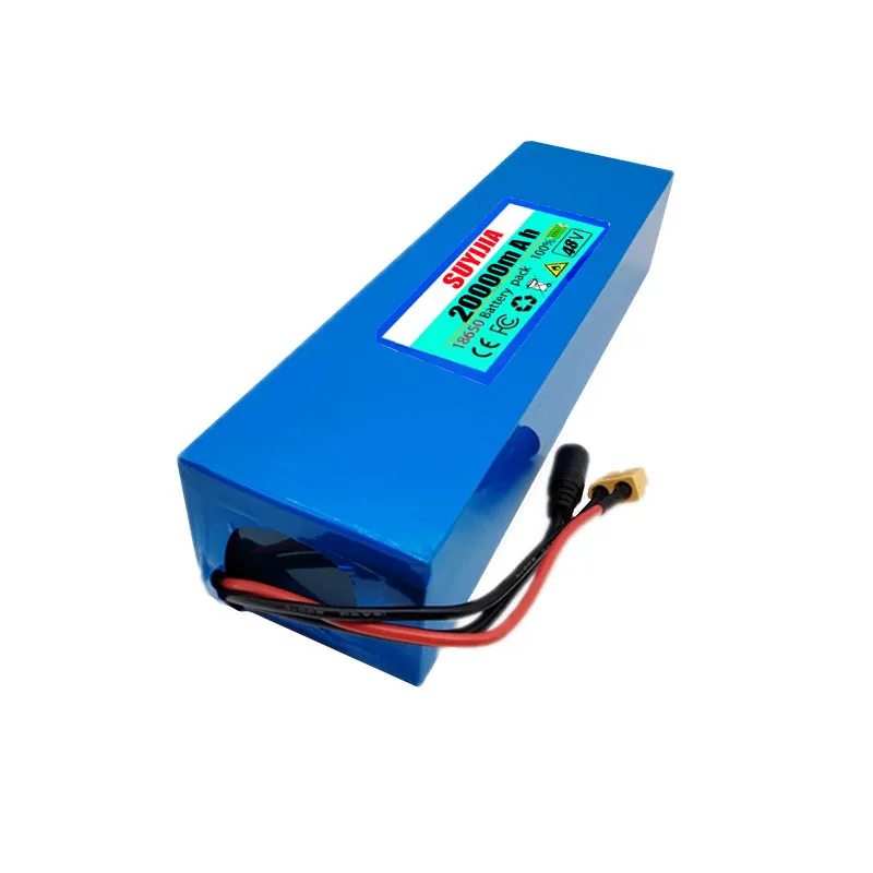 True Capacity XT60/T Plug 48V Lithium-ion Battery Pack 13S2P 20Ah Built-in BMS, Suitable for Electric Bicycle 54.6V 2A Charger