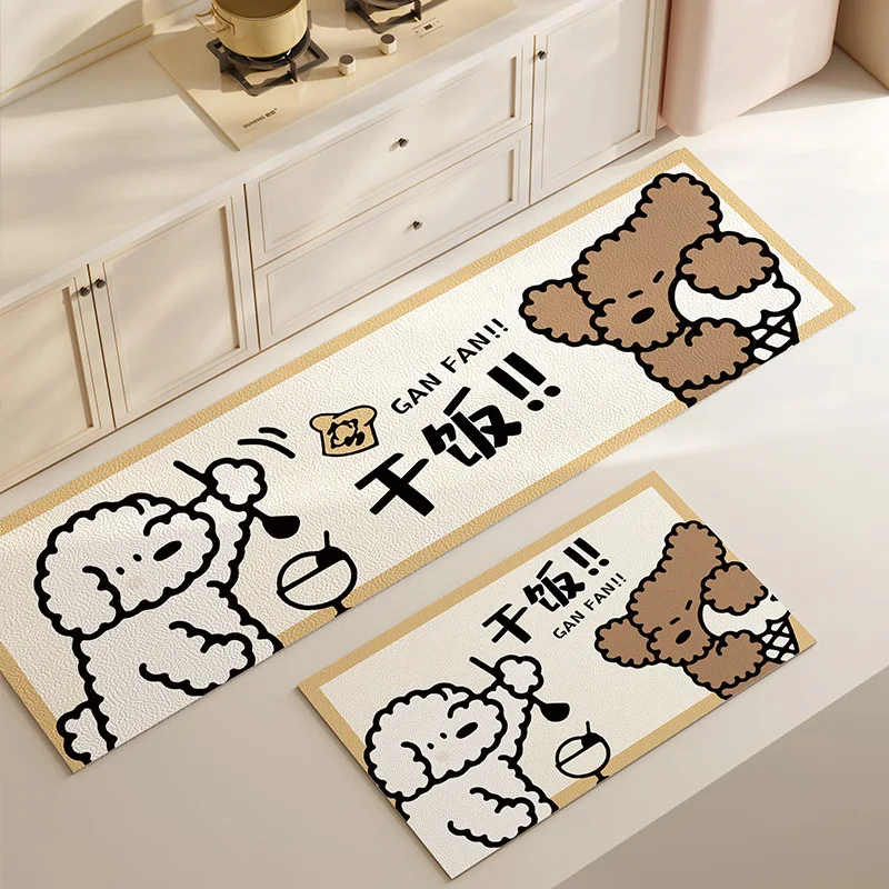 waterproof-oilproof-anti-slip-kitchen-mat-long-leather-carpet-dog-cartoon-print-home-use-washable-floor-rug-non-slip-rug