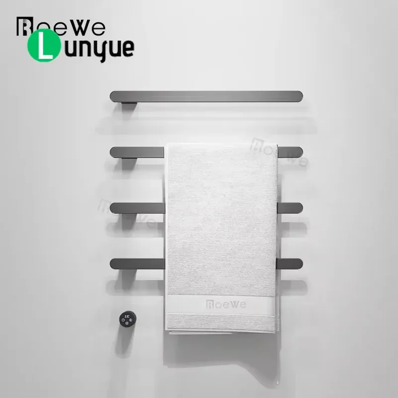 CE Certified PVD Electric Heating Towel Rack Modern Wall Mounted Bathroom Warmer Dryer for Home Hotel Spa Efficient Space