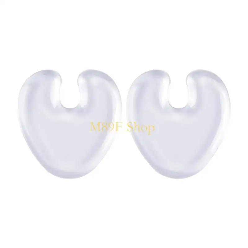 M89F Discreeted Transparent Forefoot Gel Inserts Lined Cushioning Lightweighted For Prolonged Standing Comfort