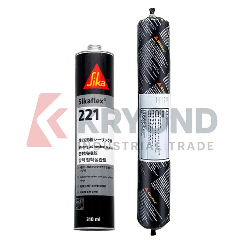 Sika Sikaflex 221 Polyurethane Sealant Elastic Bonding Compound Metal Glass Plastic Automotive Marine Repair 310ml 400ml 600ml
