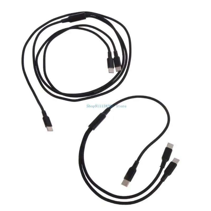 

H05E Flexible Type-C to Type-C+Type-C Cable Faster Charging USB Type C Cord