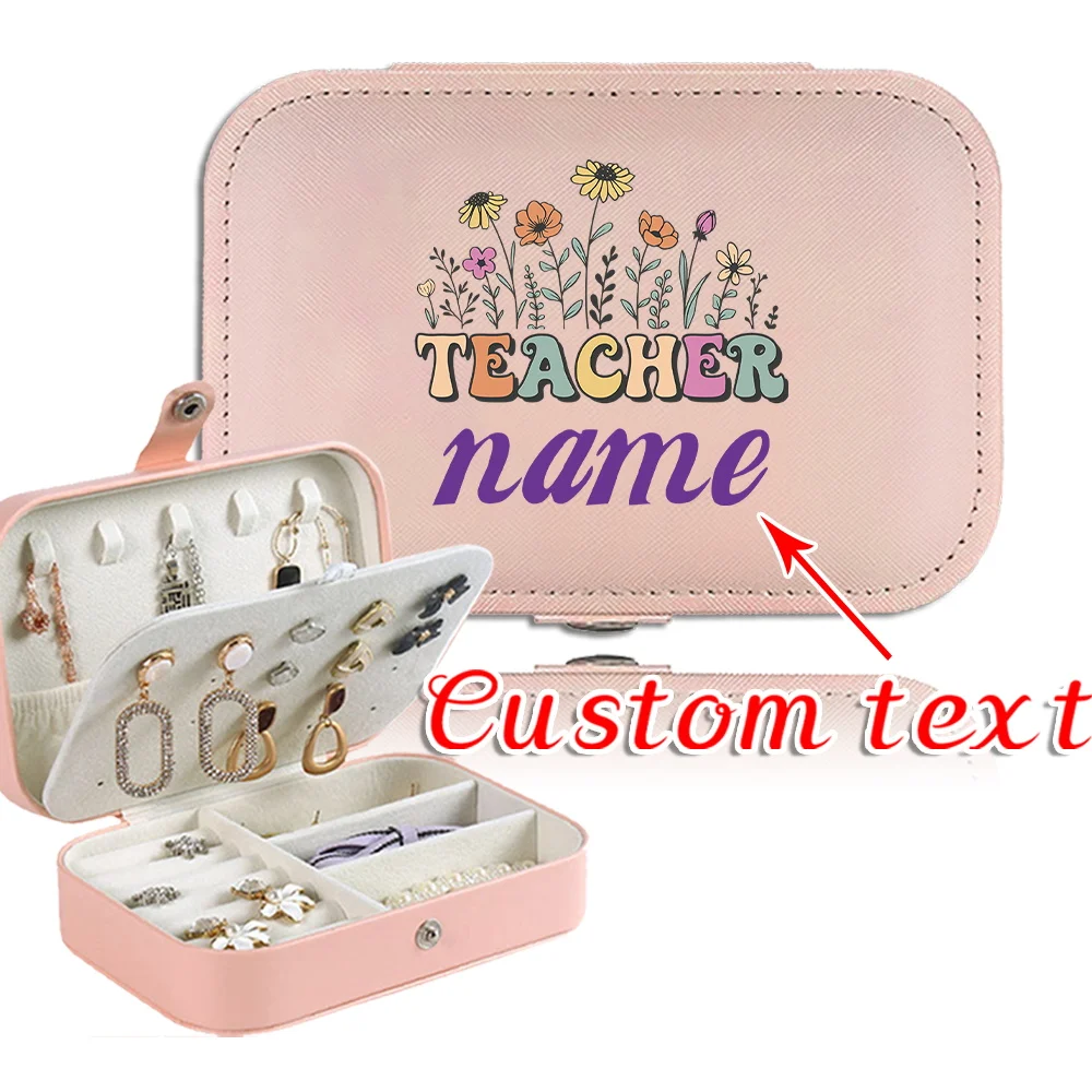 

Портативная шкатулка для драгоценностей по индивидуальному заказу, большая вместимость, дорожный пылезащитный органайзер, большой размер, простые серьги, кольцо, шкатулка для ювелирных изделий