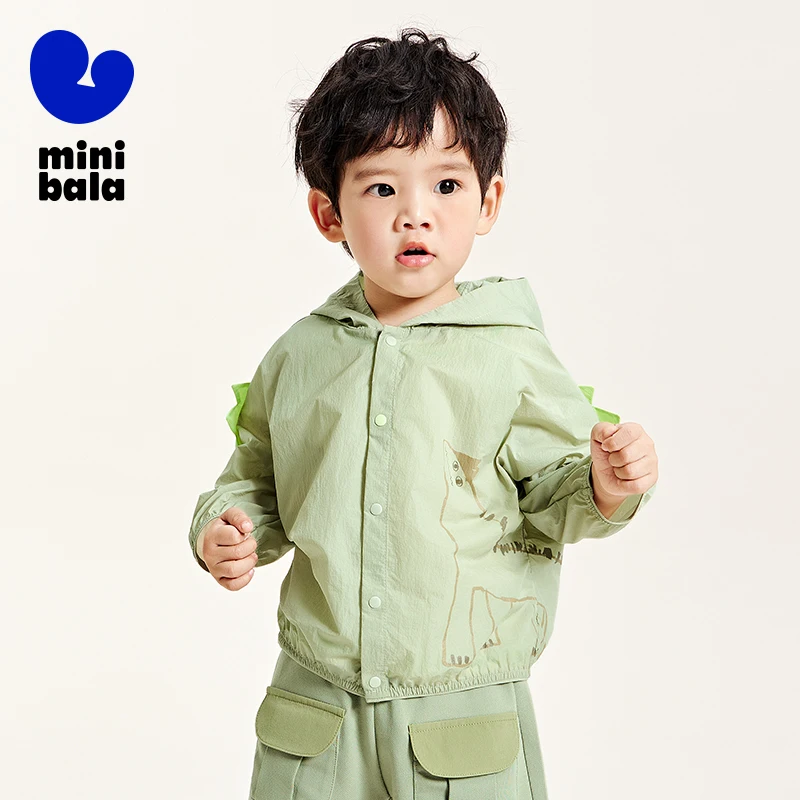 Mini Bala Casual Wear Boys and Girls Heat Shielding Air Conditioning Coat Baby Lightweight Cool Feeling Breathable Coat