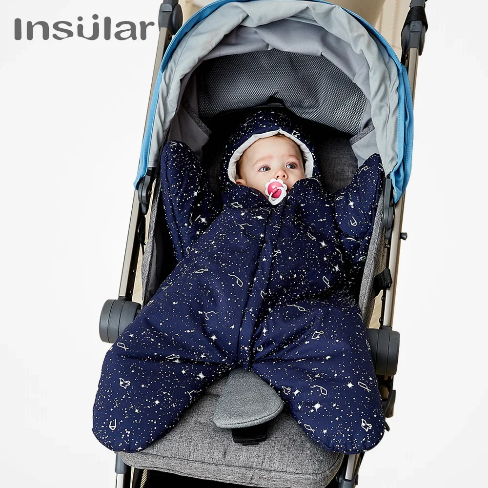 

Insular Brand Star Baby Sleeping Bag Winter Warm Cotton Baby Newborn Stroller Sleeping Bag For Baby Gift 0-8 Months