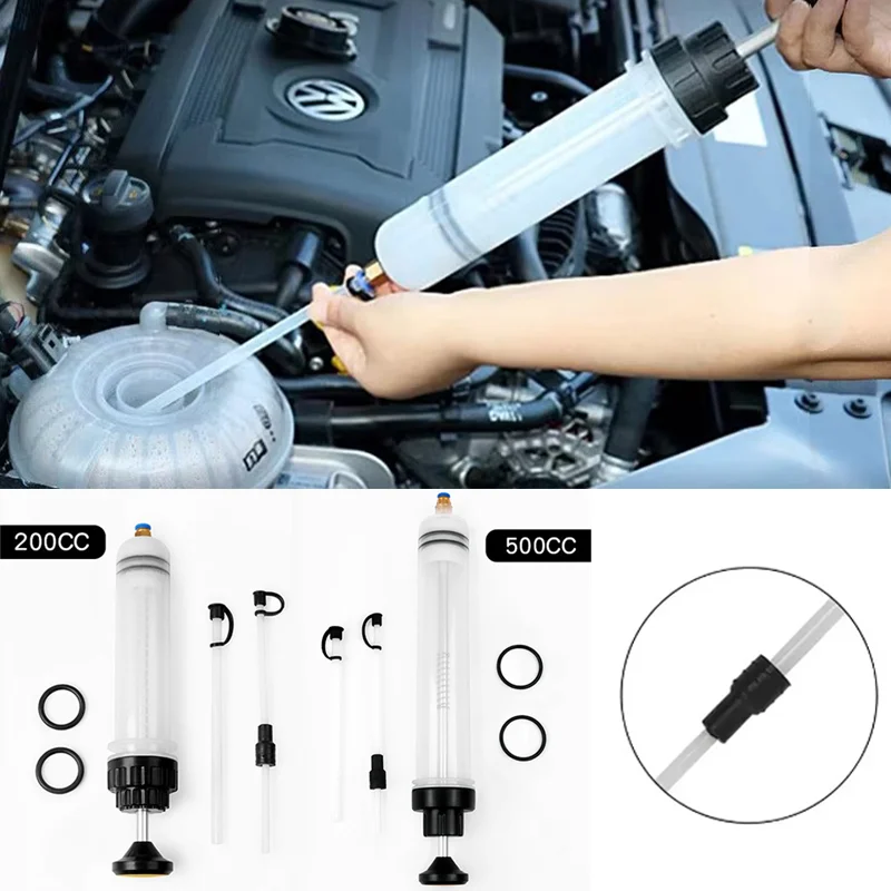 

200/500cc Car Oil Fluid Extractor Pump Oil Changer Vacuum Pump Auto Syringe BottleTransfer Pump Hand Oil Filling Equipment Tools