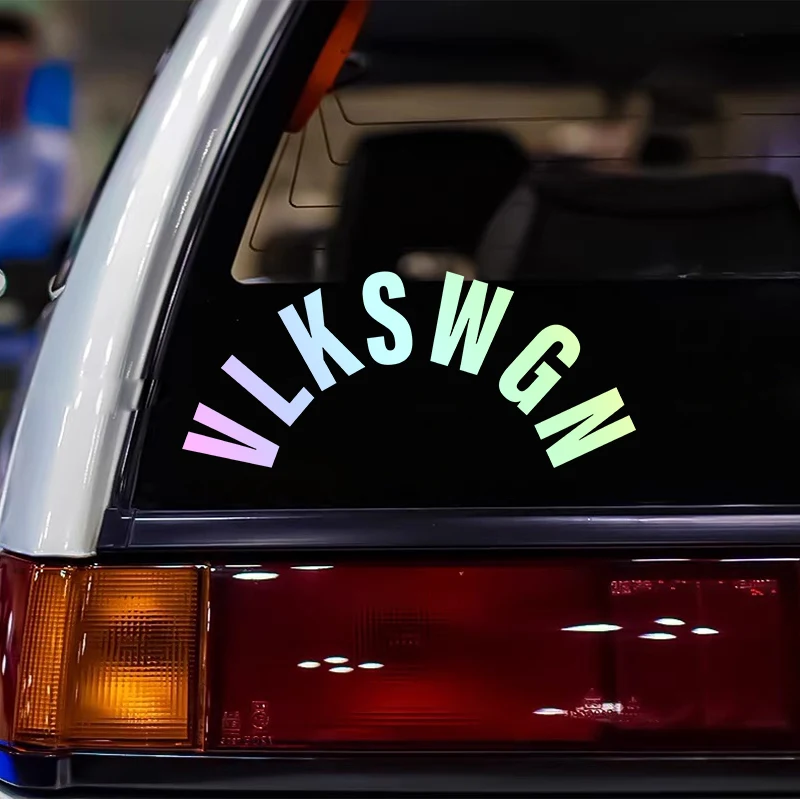 VLKSWGN Car Rear Wiper Window Auto Stickers for Volkswagen Polo Golf Passat Tiguan Beetle Caddy Skoda Octavia Seat Leon Altea