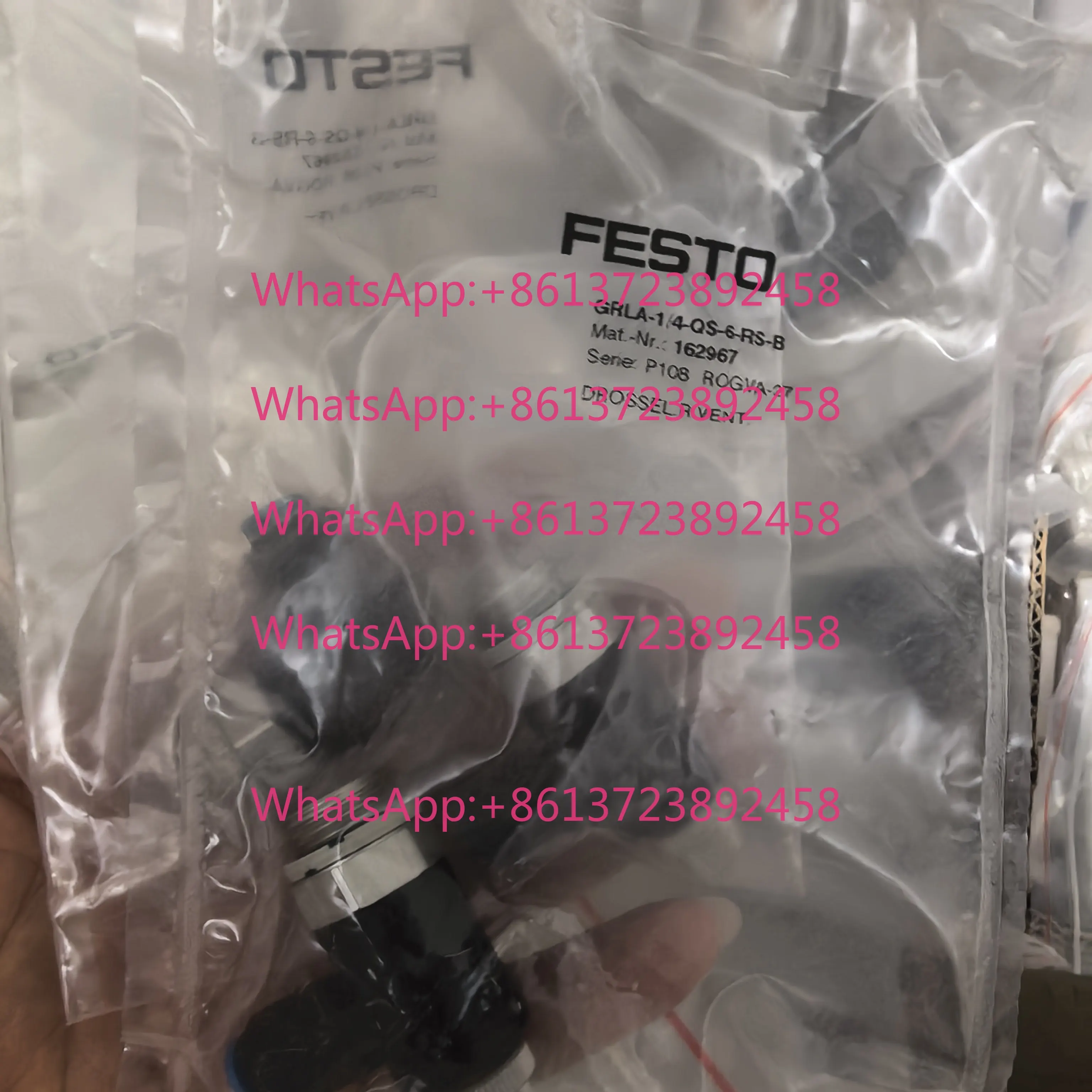 FESTO Festo throttle valve GRLA-1/4-QS-6-RS-B Order number: 162967