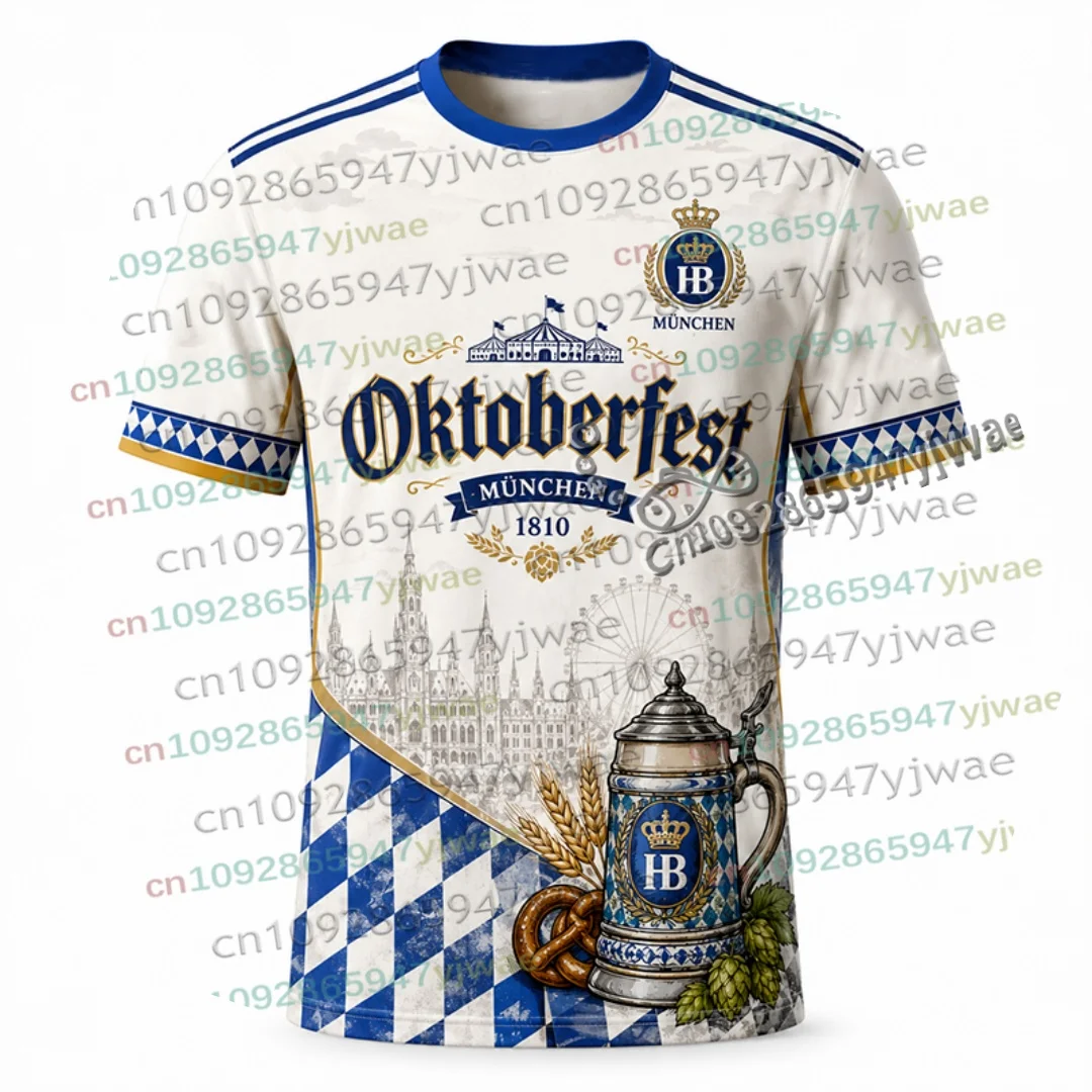 2026 Lustiges Deutsches München Oktoberfest-Shirt Bierfest-T-Shirt Festival Streetwear Urlaub Party Freizeit-Oberteil Eltern-Kind-T-Shirt – Detail 4