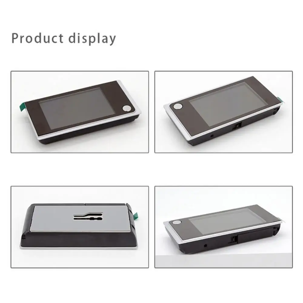 1/2ชิ้นอุปกรณ์ดูภาพ3.5in ตาแมวกันขโมยจอ LCD ในร่มมุมมอง120องศาช่องมองภาพวิดีโอประตูตา