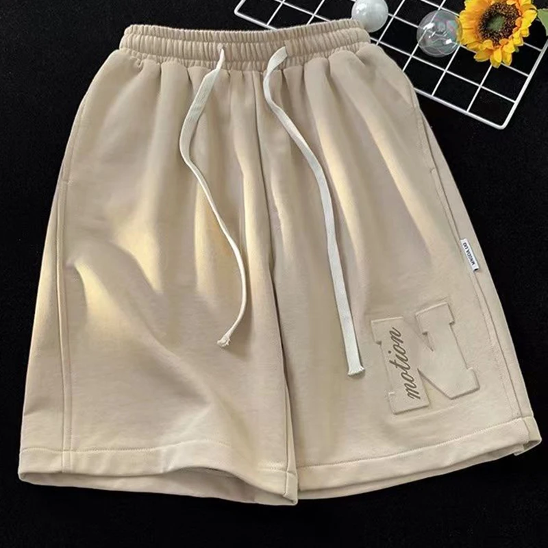 Summer Streetwear High Waist Leg Straight Women Shorts Korean Loose Casual All Match Drawstring Sports Short Ladies Pants