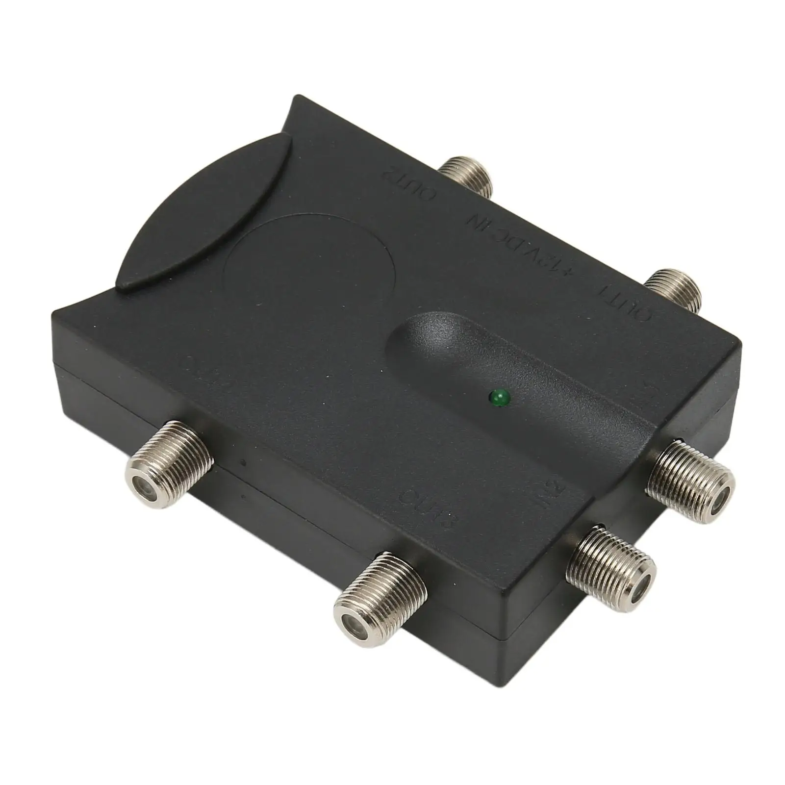 TV Amplifier 2 in 4 Out Signal Booster for Antenna TV   F Connectors