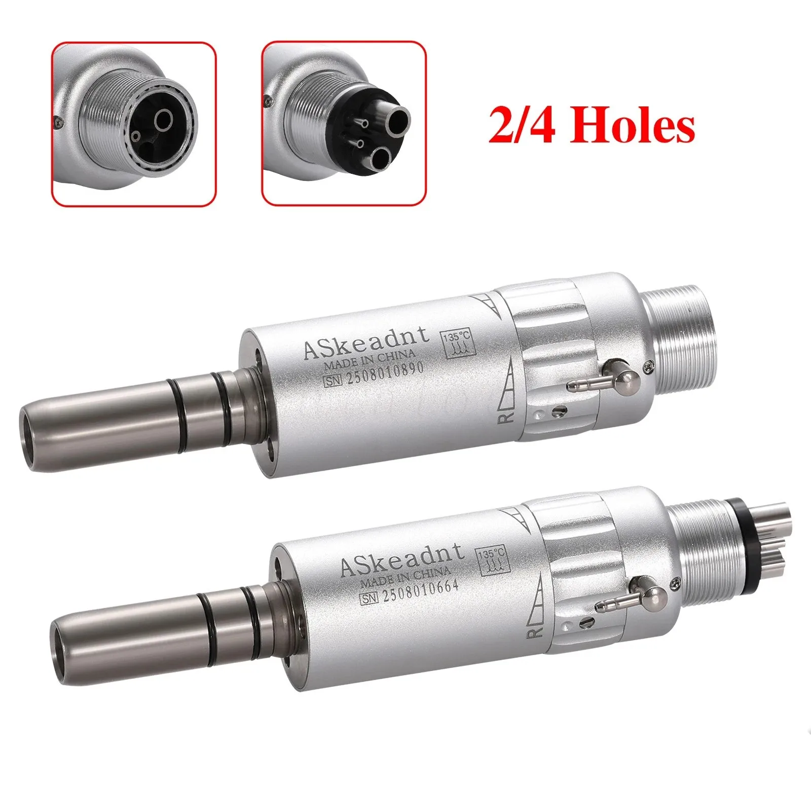 

NSK Style Dental Slow Low Speed Handpiece Air Motor E-type 2/4 Holes Micromotor
