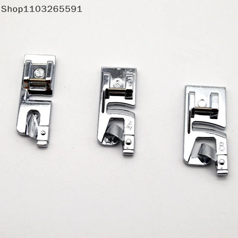 

Set Of Narrow Rolled Hem Presser Feet (3 Mm, 4 Mm, 6 Mm) For Sewing Machines – Sewing Hemming Accessories