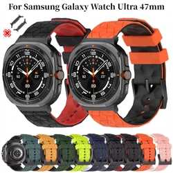 Football Pattern Silicone Strap for Samsung Galaxy Watch 8 Ultra 47mm Bracelet Band for Galaxy Watch 7 Ultra Correa Accessories