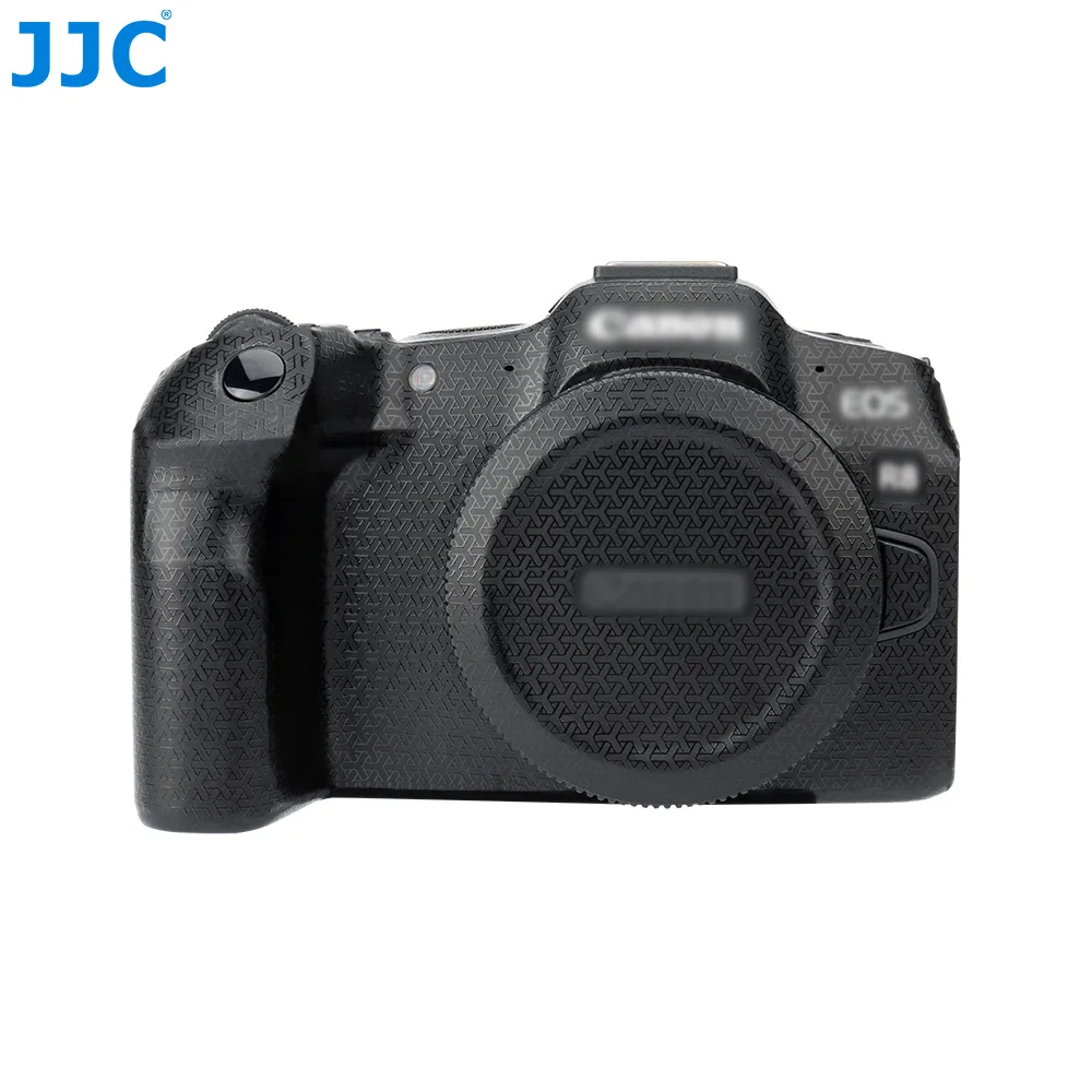 Jjc eos r8 kamera körper aufkleber schützende haut film kit für canon eos r8 kratz schutz film kamera 3m aufkleber schatten schwarz