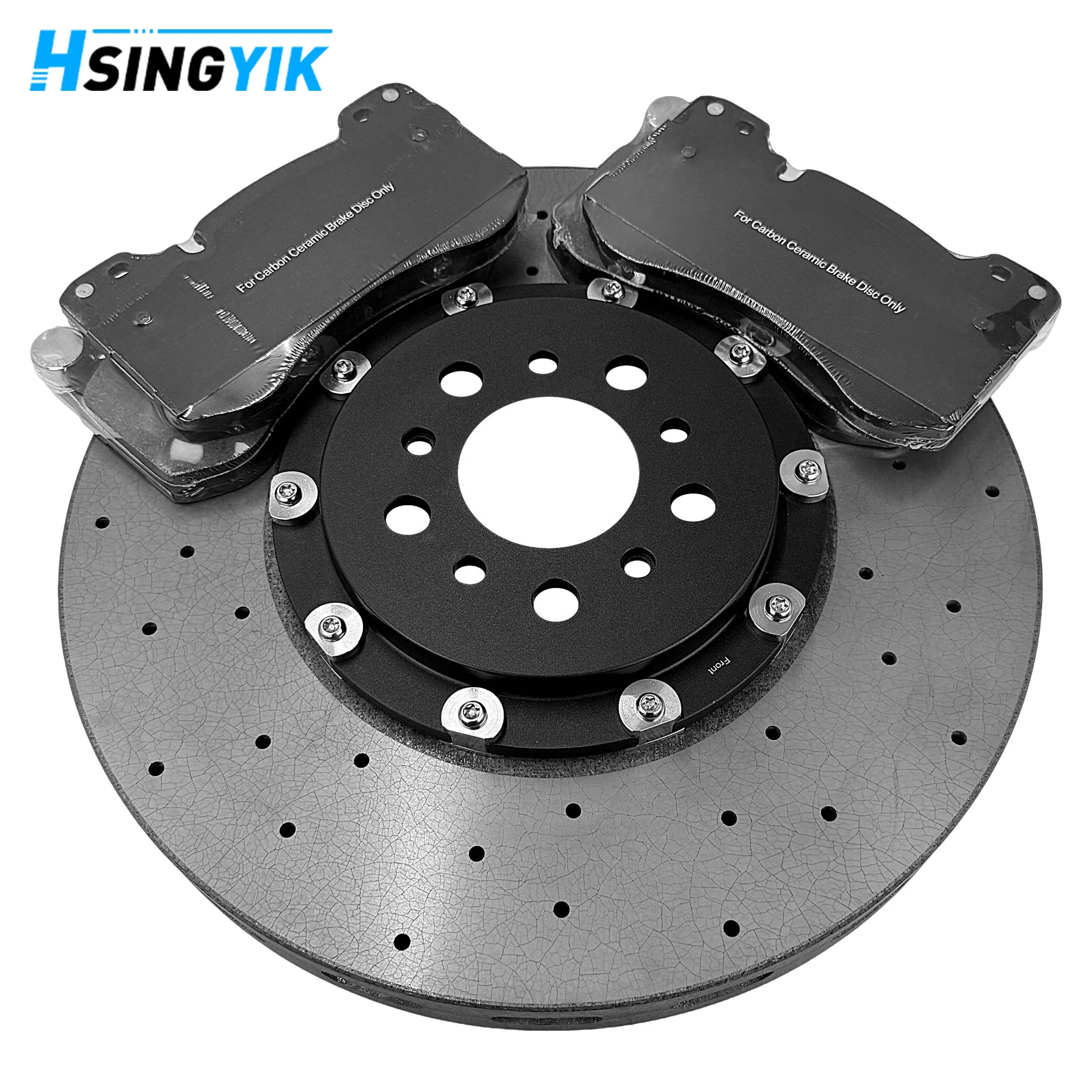 Car Modified Manufacturer Supplier Parts Drilled Slotted Ventilated Front 380mm 36mm Carbon Ceramic Brake Disc for BMW M3 G80