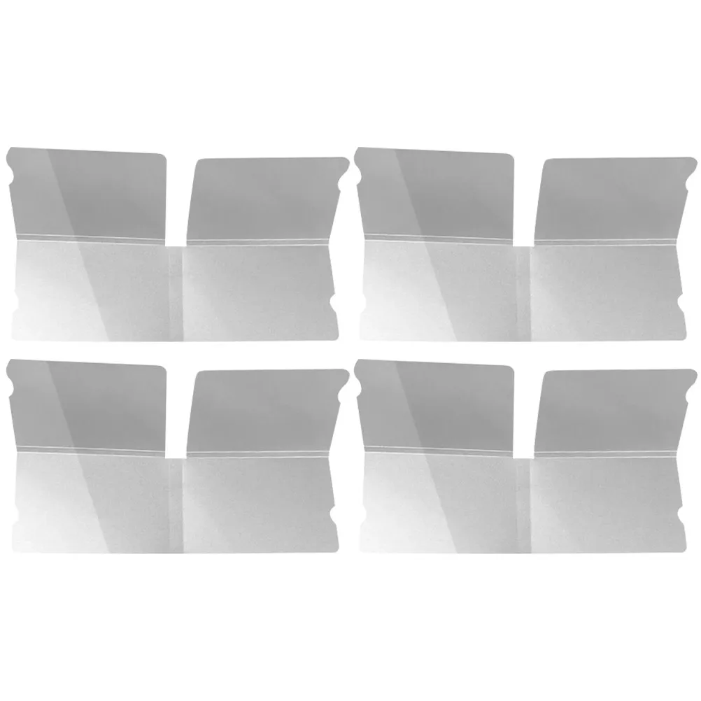 4Pcs Collapsible Mask Storage Box Eco Friendly PP Material Portable Sanitary Dustproof Organizer for Face Masks Easy Open Seal